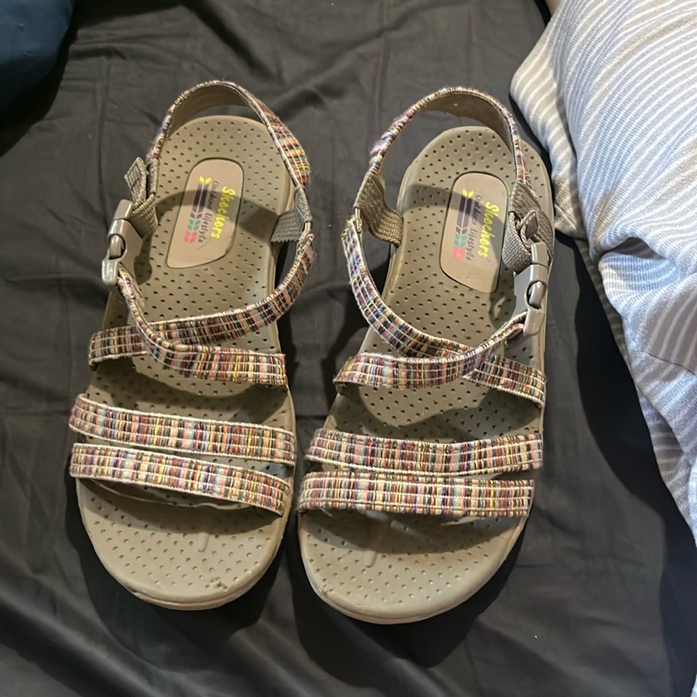 Skechers Reggae Sew Me Outdoor Sandals with Arch Support